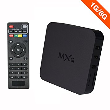 MXQ Android TV Box Amlogic S805 Quad Core 1 G/8G Smart TV Box Ultra HD 1080p WIFI Streaming Media Player
