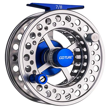 Goture Fly Fishing Reel Large Arbor with CNC-machined Aluminum Alloy Body 5/6, 7/8