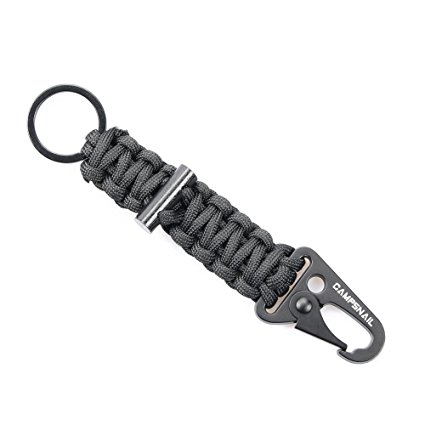 Survival Kit EDC Paracord Keychain - First Aid Kit Survival Key Chain with a Carabiner and Flint for Outdoors