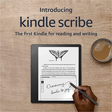 Introducing Kindle Scribe (64 GB), the first Kindle for reading and writing, with a 10.2” 300 ppi Paperwhite display, includes Premium Pen   3 Months Free Kindle Unlimited (with auto-renewal)