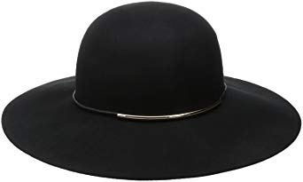 Nine West Women's Felt Floppy Hat With Metal Tube