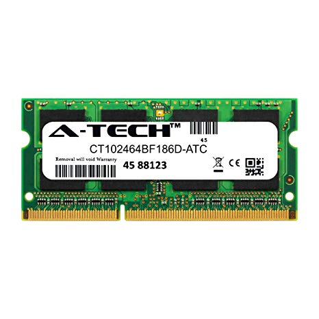 A-Tech 8GB Replacement for Crucial CT102464BF186D - DDR3/DDR3L 1866MHz PC3-14900 Non ECC SO-DIMM 2rx8 1.35v - Single Laptop & Notebook Memory Ram Stick (CT102464BF186D-ATC)
