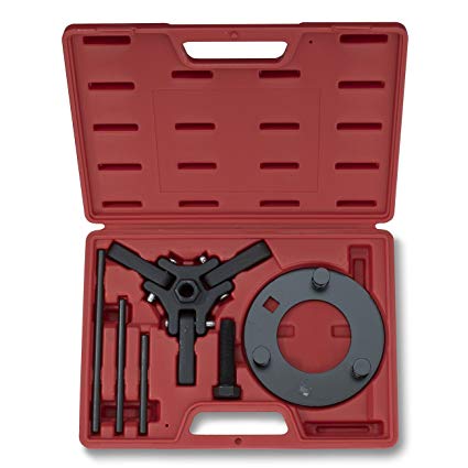 Neiko 20720A Automotive Harmonic Balancer Puller Tool Set, Includes 3-Jaw Puller and Holding Tools