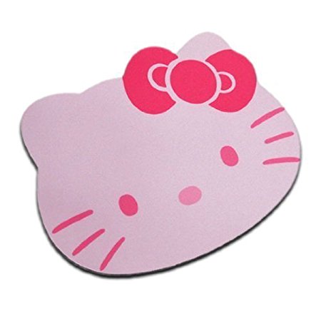 Everyday-deal Fashion Cartoon Hello Kitty Optical Mouse pad Personalized Computer Decoration Mouse Pad Mat Non-toxic Tasteless Mice Mat Mousepad (Pink)