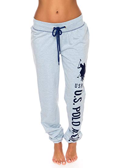 U.S. Polo Assn. Womens French Terry Jogger Lounge Sleep Sweatpants Pajamas