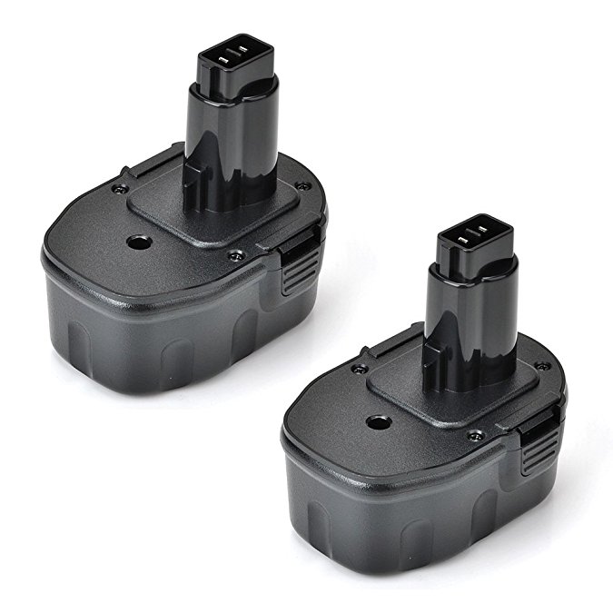 Masione 2 Pack 14.4v DC9091-2 Battery for Dewalt 14.4-volt Power Tools DW9094 DW9091 DC9091 DE9038 DE9091 DE9092 DE9094 DE9502 1500mah Ni-Cad Rechageable Battery Pack