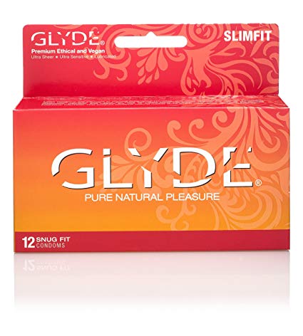GLYDE Slimfit Premium Small Condom - 12 Snugger Fit Condoms : Australia's #1 Natural Condom