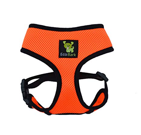 The Original EcoBark Control Dog Harness; No Pull & No Choke Design, Luxurious Padded Vest, Eco-Friendly Puppies Dogs
