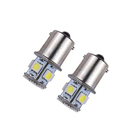 LLCJ 2 x High Power 1156-8SMD LED Light Bulbs For Running Light, Tail Light, Turn Signal Light, Corner Light, Reverse Light, Brake Light, Parking Light, License Plate, Side Marker Lights