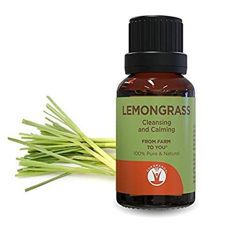 GuruNanda Lemongrass Essential Oil - Heal with Nature - Get The Quality You Deserve - Aromatherapy Essential Oils for Promoting A Fresh Feeling - Pure & Natural - Therapeutic Grade - Undiluted 15ml