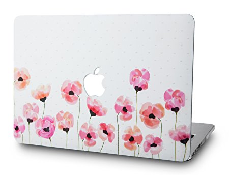 KEC MacBook Air 13 Inch Case Plastic Hard Shell Cover A1369 / A1466 (Flower 1)