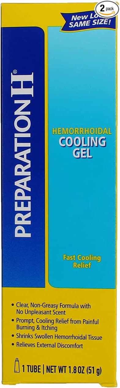 Preparation H Cooling Gel 1.8oz Pack of 2