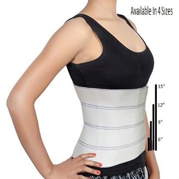 Abdominal Binder Support Post-Operative, Post Pregnancy And Abdominal Injuries. Post-Surgical Abdominal Binder Comfort Belly Binder