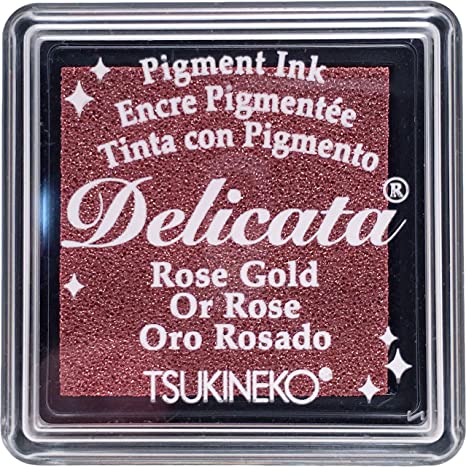 Tsukineko, Delicata, Small Ink Pad, Rose Gold
