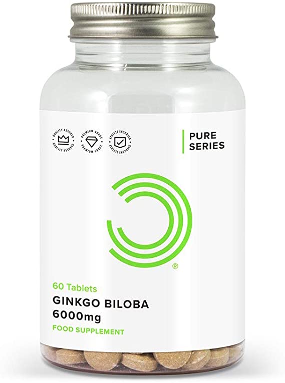 BULK POWDERS Ginkgo Biloba Tablets, 6000 mg, Pack of 60