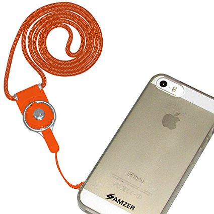 Amzer Detachable Phone Neck Lanyard - Orange