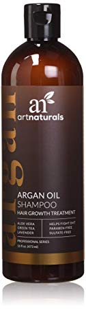 Art Naturals Organic Argan Oil Hair Loss Shampoo for Hair Regrowth 16 Oz - Sulfate Free - Best Treatment for Hair Loss, Thinning & - Growth Product For Men & Women - Infused with Biotin - 2016