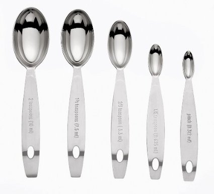 Cuisipro Stainless Steel Measuring Spoon Set, Odd Sizes