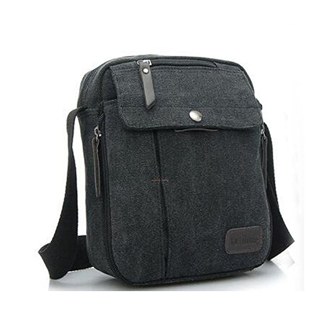 Stepack Men Canvas Messenger Bags Simple Crossbody Shoulder Bags Travel Bag