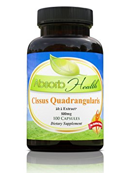 Cissus Quadrangularis | 500mg 100 Capsules | Powerful 10:1 Extract | Joint Health by Absorb Health