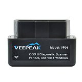 Veepeak mini WiFi OBD II OBD2 Scanner iPhone Diagnostic Adapter iOS Car OBD2 OBDII auto scanner OBD2 scan tool For check engine light and diagnostics for iOS Android and Windows