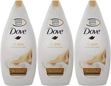 Dove Silk Glow Nourishing Body Wash, 16.9 Ounce / 500 Ml (Pack of 3)