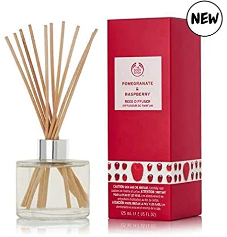 The Body Shop Pomegranate & Raspberry Reed Diffuser 125ml - Give Your Home an Instant Refresh with Four Nature-Inspired Home fragrances Infused with Natural Essential Oils.