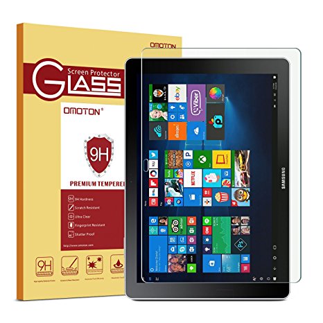 OMOTON Samsung Galaxy Book 10.6 Inch Screen Protector, Full Coverage Tempered Glass Screen Protector with [9H Hardness] [Anti-Scratch] [Not Bubble-Installation] For Samsung Galaxy Book, 10.6 Inch