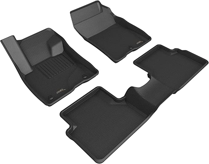 3D MAXpider Custom Fit Kagu Floor Mat (Black) for 2022 Ford Maverick - Complete Set