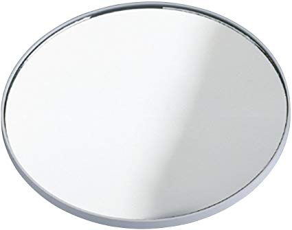 WENKO 3660010100 Wall-mounted cosmetic mirror, 3 x magnification, Plastic, 0.2 inch, Chrome