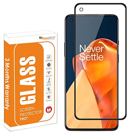 OpenTech® Tempered Glass Screen Protector Compatible for OnePlus 9R with Edge to Edge Coverage and Easy Installation kit