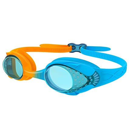 OutdoorMaster Kids Swimming Goggles - Fun Fish Style for Children (Age 4-12), with Leakproof Design, Shatterproof Anti-Fog Lens & Quick Adjustment Clasp - 100% UV Protection