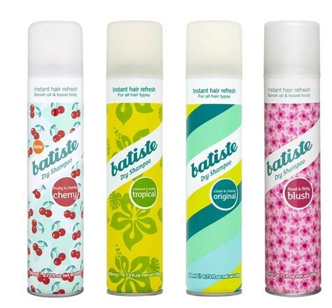 Batiste Dry Shampoo Spray Variety 4 Pack, 200ml - 6.7oz