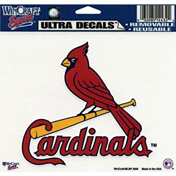 WinCraft MLB St. Louis Cardinals Multi-Use Colored Decal, 5" x 6"