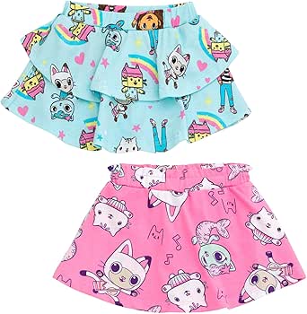 DREAMWORKS GABBY'S DOLLHOUSE Girls 2 Pack Skorts Toddler to Big Kid