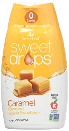 SweetLeaf Sweet Drops Liquid Stevia Sweetener (Caramel, Pack of 2)