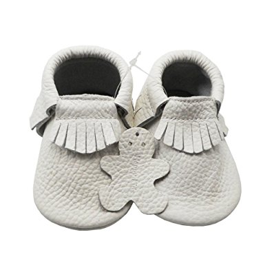 Happy Kids Baby Tassel Shoes Soft Leather Sole Infant Shoes Baby Moccasins Crib Shoes