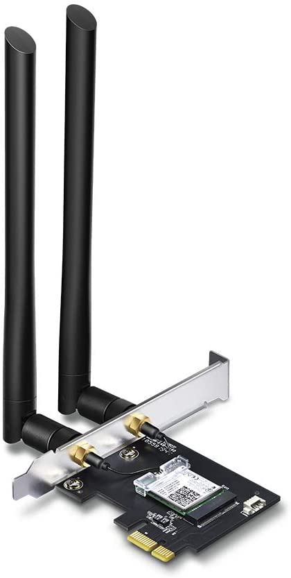 TP-LINK Archer T5E AC1200 Wi-Fi Bluetooth 4.2 PCI Express Adapter with Two Antennas, PCIe Network Bluetooth 2-in-1 Interface Card for Desktop, Low-Profile Bracket Included