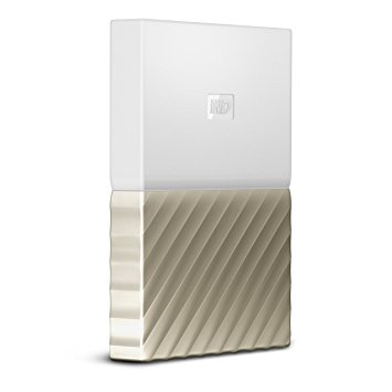 WD 4TB My Passport Ultra Portable External Hard Drive - USB 3.0 - White-Gold - WDBFKT0040BGD-WESN