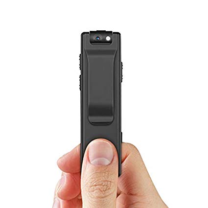 BOBLOV 1080P Mini Body Cameras Night Vision Wearable Video Audio Recorder Back Clip with 32G Card for Teaching/Tour/Lecture/Interview/Baby Monitor Record (Without Card)