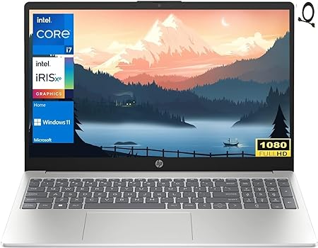 HP 2023 14 inch FHD Laptop, Anti-Glare IPS Display, 13th Gen Intel i7-1355U Processor, 16GB RAM 512GB PCIe SSD, Backlit Keyboard, True Vision HD Webcam, WiFi 6, Bluetooth, Windows 11 Home, Silver