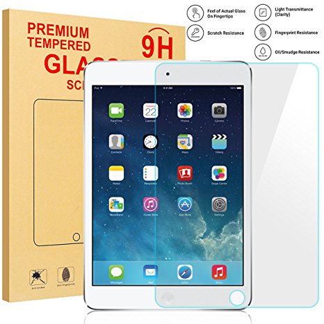 New iPad 9.7 2017 / iPad iPad Pro 9.7 / iPad Air 2 / iPad Air Glass Screen Protector, AVAWO Tempered Glass Screen Protector / Apple Pencil Compatible / 2.5D Round Edge / Scratch Resistant