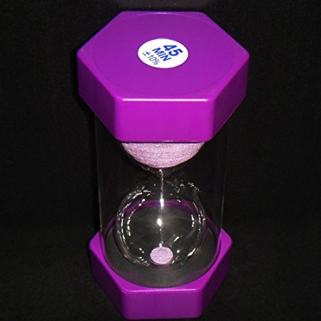 Security Fashion Hourglass 45 Minutes Sand Timer-Purple