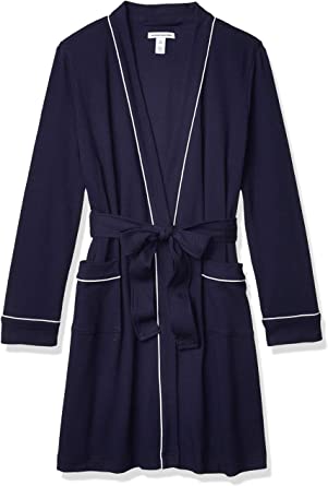 Amazon Essentials Women's Lightweight Waffle Mid-Length Robe