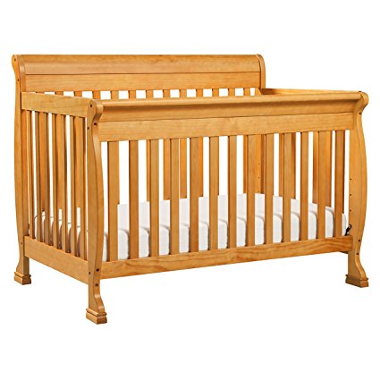 DaVinci Kalani 4-in-1 Convertible Crib with Toddler Rail, Honey Oak