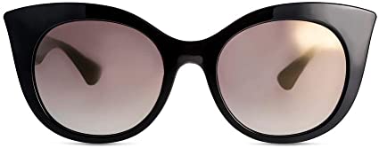 MessyWeekend Thelma - Ladies Oversized Cateye Designer Sunglasses with UV400 Protection