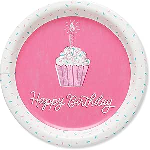 American Greetings Unicorn Party Supplies, Paper Dessert Plates (40-Count)