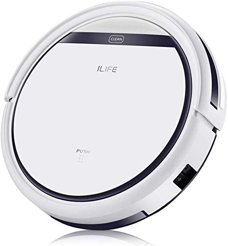 ILIFE V3s Pro Robotic Vacuum Pet Hair Care, Powerful Suction Tangle-free, Slim Design, Auto Charge, Daily Planning, Good For Hard Floor and Low Pile Carpet (Renewed)