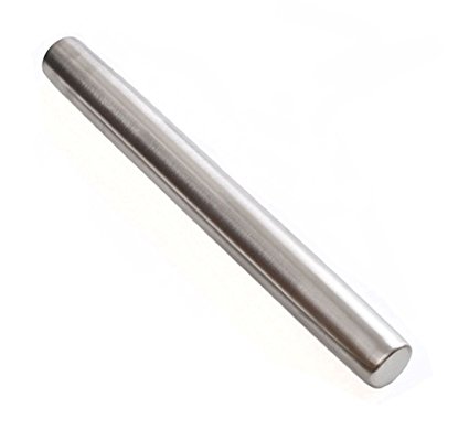 Neeshow 15.8 inch Professional Stainless Steel French Rolling Pin for Baking