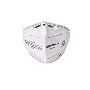 3M 9004 IN Certified Disposable Respirator (White, Pack of 20)